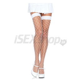 Leg Avenue Fence Net Thigh Highs 9014 White