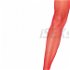 Leg Avenue Nylon Fishnet Thigh Highs červené