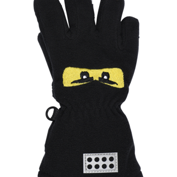 LEGO® kidswear LWASMUS 600 GLOVES Chlapčenské prstové rukavice, čierna, veľkosť