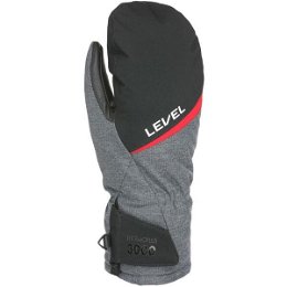 Level ALPINE Pánske lyžiarske rukavice, tmavo sivá, veľkosť
