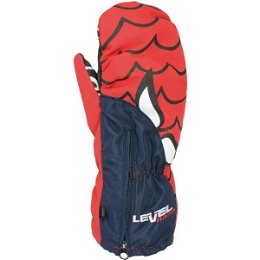 Level LUCKY MITT JR Detské lyžiarske rukavice, červená, veľkosť