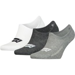 Levi's® HIGH CUT BATWING LOGO 3P Unisexové ponožky, sivá, veľkosť