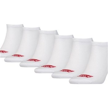 Levi's® LOW CUT BATWING LOGO 6P Unisexové ponožky, biela, veľkosť
