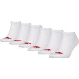 Levi's® LOW CUT BATWING LOGO 6P Unisexové ponožky, biela, veľkosť