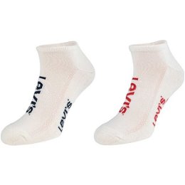 Levi's® LOW CUT SPORT LOGO 2P Unisex ponožky, biela, veľkosť
