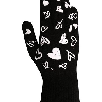 Lewro FAYE Detské pletené rukavice, čierna, veľkosť