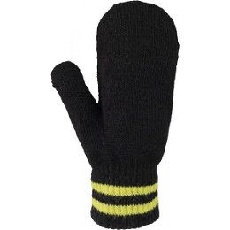 Lewro NDIDI Detské pletené rukavice, čierna, veľkosť