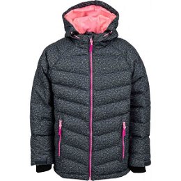 Lewro SHELBY Detská zimná bunda, tmavo sivá, veľkosť