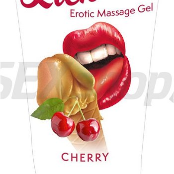 Lick it! - 2in1 masážny lubrikant - cherry 50ml