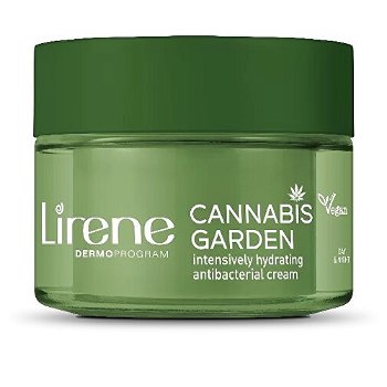 Lirene Intenzívny hydratačný pleťový krém Canabbis Garden (Intensively Hydrating Antibacterial Cream) 50 ml