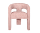 Ružové stoličky čalúnené