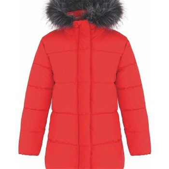 LOAP TOMKA Dievčenský zimný kabát, červená, veľkosť