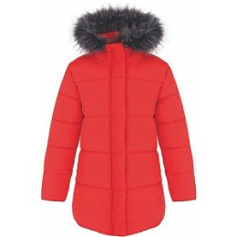 LOAP TOMKA Dievčenský zimný kabát, červená, veľkosť