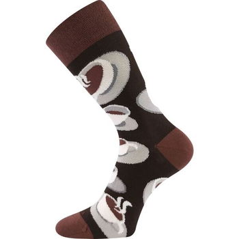 Lonka COFFEE SOCKS Dámske ponožky, čierna, veľkosť