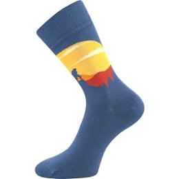 Lonka KEMP Unisex ponožky, modrá, veľkosť