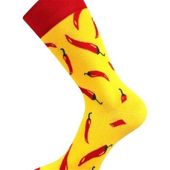 Lonka PAPRIČKY Unisex ponožky, žltá, veľkosť