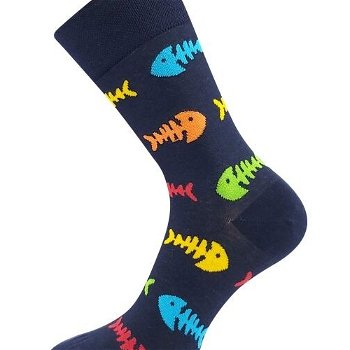 Lonka RYBY Unisex ponožky, tmavo modrá, veľkosť