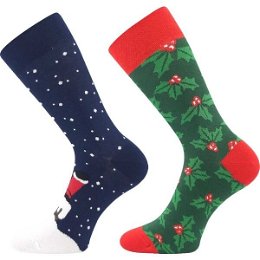 Lonka VIANOČNÝ SOB 2P Ponožky, zelená, veľkosť