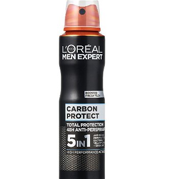 L´Oréal Paris Antiperspirant v spreji pre mužov Carbon Protect 5v1 150 ml