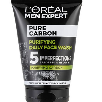 L´Oréal Paris Čistiaci gél s aktívnym uhlím Men Expert Pure Carbon (Purifying Daily Face Wash) 100 ml