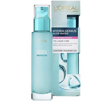 L´Oréal Paris Hydratačná pleťová starostlivosť pre každodenné použitie pre suchú a citlivú pleť Hydra Genius (Liquid Care Daily Moisturiser) 70 ml