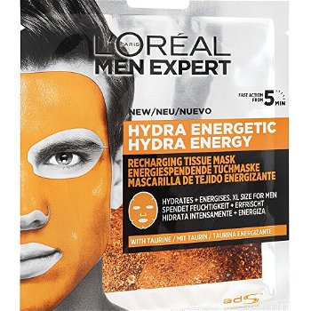 L´Oréal Paris Textilné hydratačná maska pre mužov Men Expert Hydra Energetic 32 g
