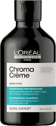 L´Oréal Professionnel Profesionálny zelený šampón neutralizujúci červené tóny Serie Expert Chroma Crème (Green Dyes Shampoo) 300 ml