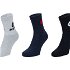 Lotto TENNIS 3P Unisex športové ponožky, čierna, veľkosť