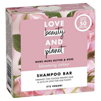 Love Beauty and Planet Tuhý šampón s ružovým olejom a maslom muru muru (Shampoo Bar) 90 g