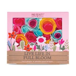 Mad Beauty Kvetinové lístky do kúpeľa In Full Bloom (Bath Petals) 55 g