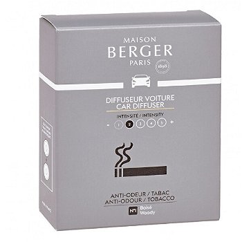 Maison Berger Paris Náhradná náplň do difuzéra do auta Antiodour tabak Tobacco (Car Diffuser Recharge/Refill) 2 ks