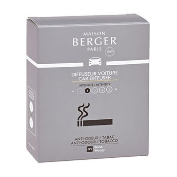 Maison Berger Paris Náhradná náplň do difuzéra do auta Antiodour tabak Tobacco (Car Diffuser Recharge/Refill) 2 ks