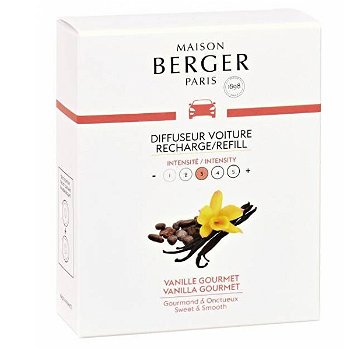 Maison Berger Paris Náhradná náplň do difuzéra do auta Sladká vanilka Vanilla Gourmet (Car Diffuser Recharge/Refill) 2 ks