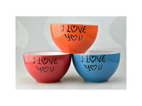 MAKRO - Miska I LOVE YOU 720ml 14,2x8,5cm rôzne farby