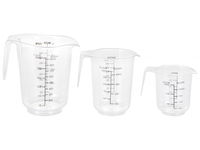 MAKRO - Odmerky umelá hmota 3ks/1000-500-250ml