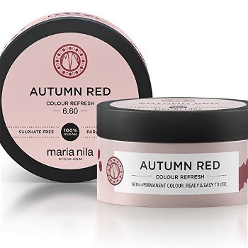 Maria Nila Jemná vyživujúce maska bez permanentných farebných pigmentov Autumn Red ( Colour Refresh Mask) 100 ml