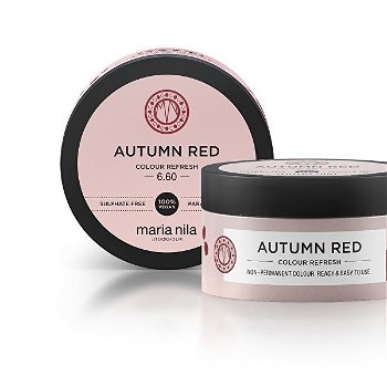 Maria Nila Jemná vyživujúce maska bez permanentných farebných pigmentov Autumn Red ( Colour Refresh Mask) 100 ml