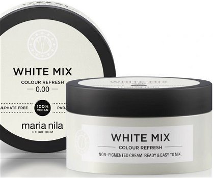 Maria Nila Vyživujúce maska bez farebných pigmentov k dotvoreniu pastelových odtieňov White ( Colour Refresh Mask) 100 ml