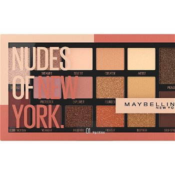 Maybelline Paletka 16 očných tieňov Nudes of New York 18 g