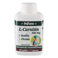 MedPharma L-Carnitin 500 mg + inulín + chróm 67 tablet