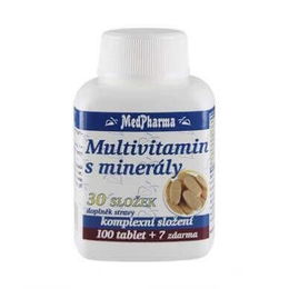 MedPharma Multivitamín s minerálmi, 30 zložiek 107 tabliet