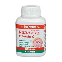 MedPharma Rutín 25 mg a vitamín C 67 tabliet