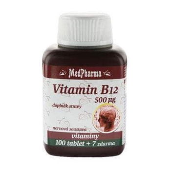 MedPharma Vitamín B12 (kyanokobalamín) 50 mikrogramov 107 tab