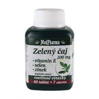 MedPharma Zelený čaj + vit E + zinok + selén 67 tab