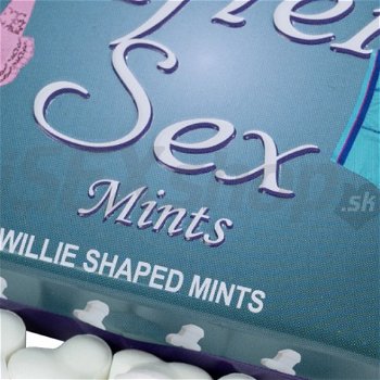 Mentolové cukríky Pred a Po sexe v tvare penisu