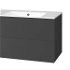 MEREO - Aira, kúpeľňová skrinka s keramickým umývadlom 101 cm, antracit CN752
