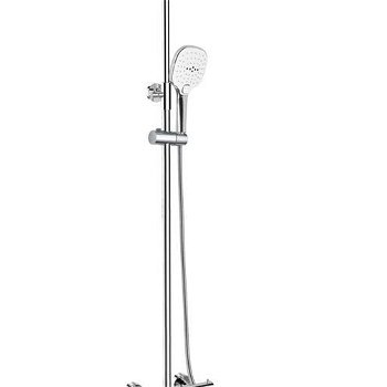 MEREO MEREO - Sprchový set: Termostatická nástenná vaňová batéria, ručná a tanierová sprcha a hadica CB60101TSL