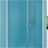 MEREO MEREO - Sprchový set z Kory Lite, štvrťkruh, 90 cm, biely ALU, sklo Grape a vysoké SMC vaničky CK35121ZH