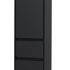MEREO - Opto kúpeľňová skrinka vysoká 125 cm, ľavé otváranie, čierna CN944L