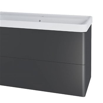 MEREO - Siena, kúpeľňová skrinka s keramickým umývadlom 101 cm, antracit mat CN4321